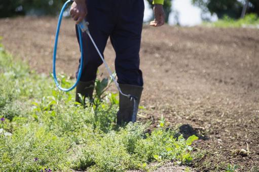 除草剤散布